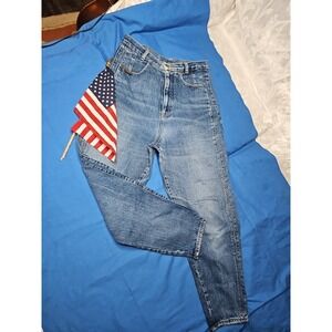 Vintage Gitano Jeans Mom High Rise Stone Wash 80s 90s NO BACK POCKETS Pocketless
